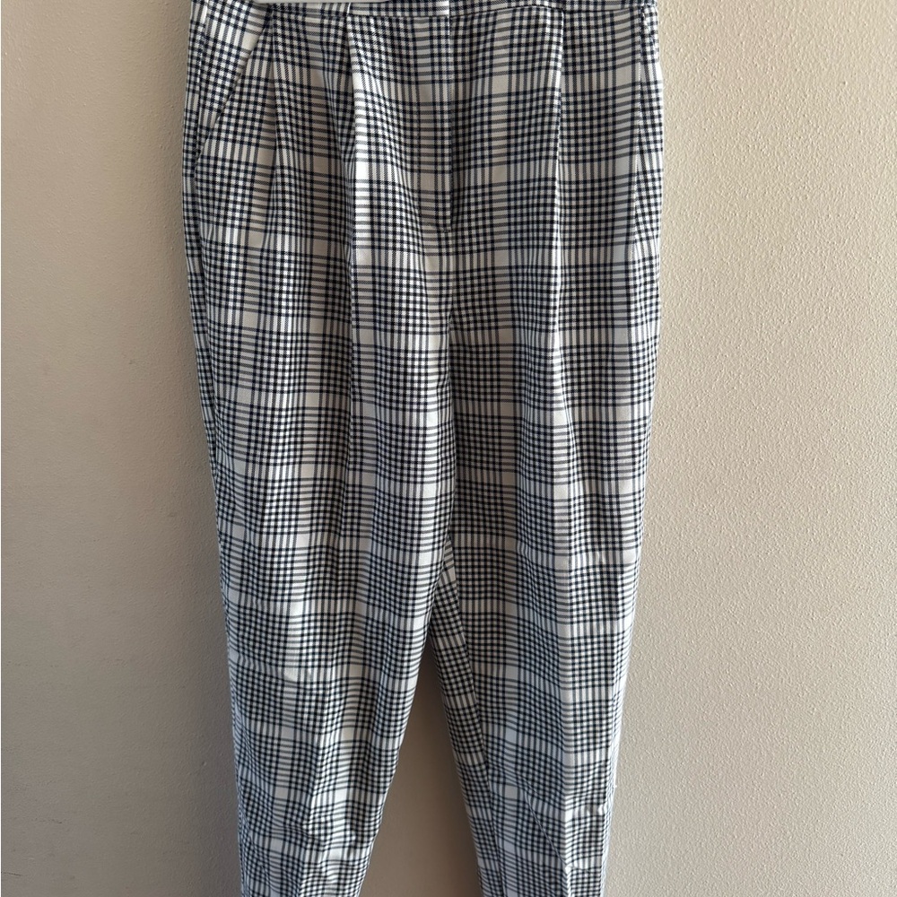 ASOS Black and White Trousers Relaxed Fit